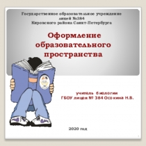 Оформление образовательной среды