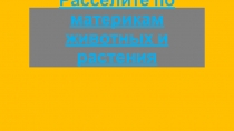 Животный и растительный мир материков