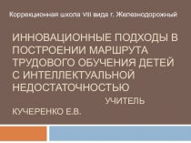 Презентация Инновационные подходы в построении маршрута трудового обучения детей с интеллектуальной недостаточностью