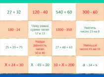 Презентация к уроку математики в 5 классе Сложение и вычитание натуральных чисел + презентация