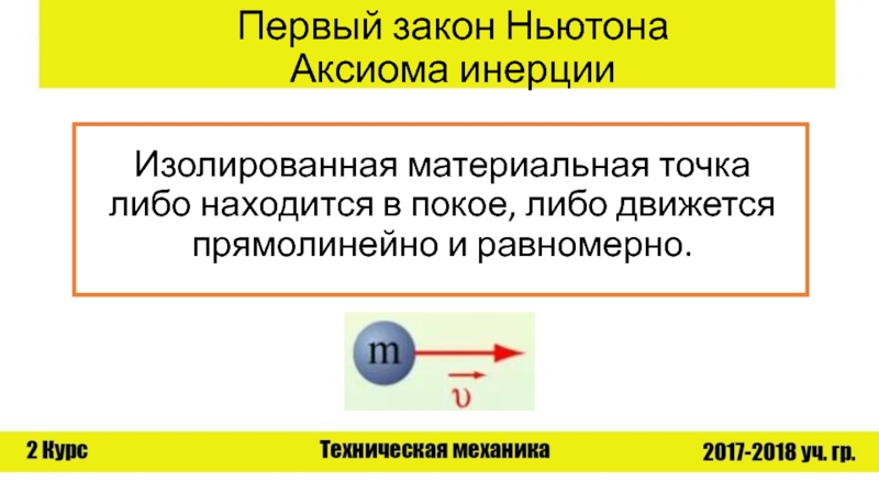 Закон 1.3. Законы Ньютона Аксиомы. Аксиома инерции. Первый закон Ньютона Аксиома инерции. 1 Закон Ньютона постулат.