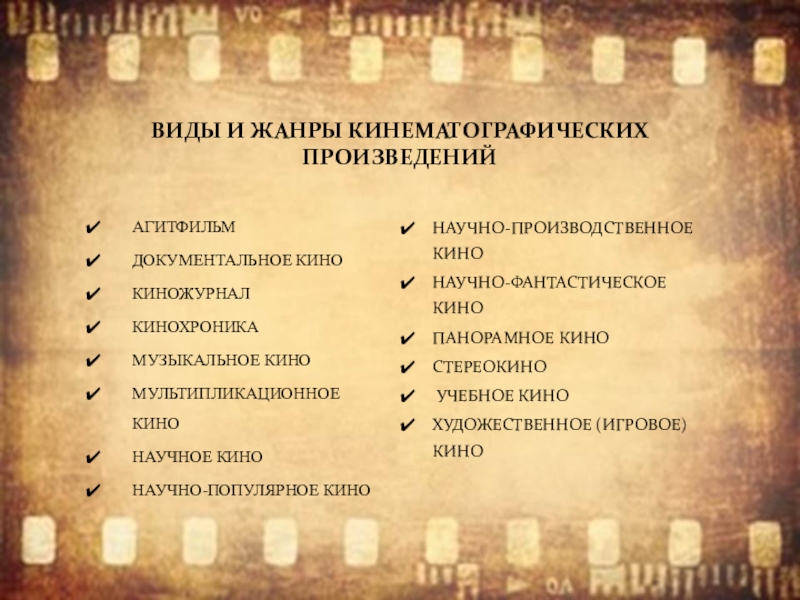 Проект кино списки