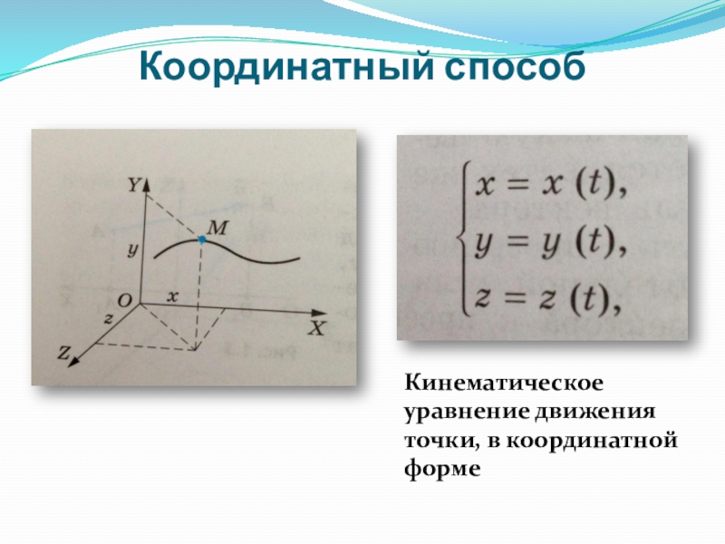 Способы описания движения конспект