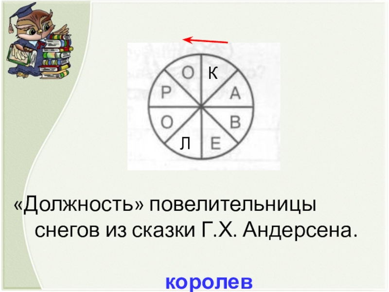 «Должность» повелительницы снегов из сказки Г.Х. Андерсена. ЛК королева