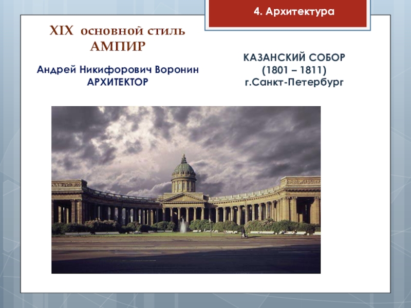 Архитектор 19 века в россии презентация