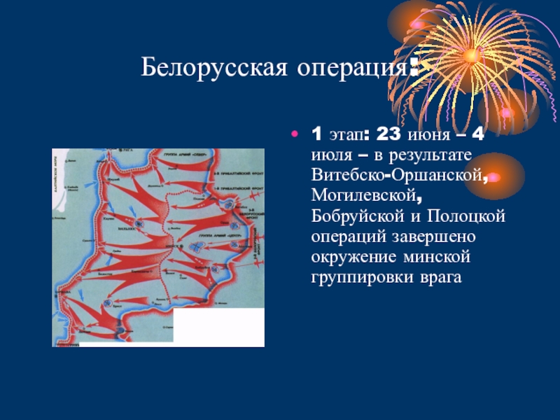 Белорусская операция операции в великой. Белорусская операция 23 июня 29 августа 1944. Белорусская операция этапы. Белорусская операция 2 этап. Презентация на тему белорусская операция.