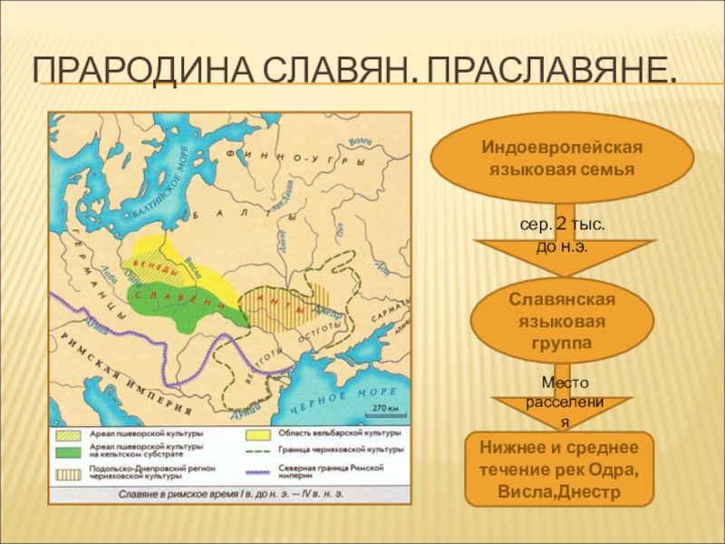 Прародина славян карта