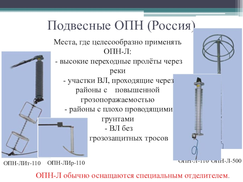 Ограничители перенапряжения презентация