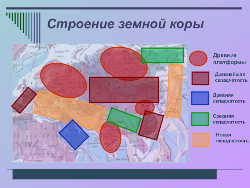 Строение земной коры и рельеф. Средняя складчатость. Новая складчатость. Древнейшая древняя средняя новая и новейшая складчатости. Зап Сибирь строение 3:2 складчатость.