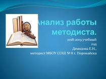 Презентация по деятельности методиста