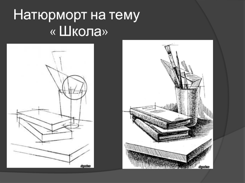 Изо 7 класс темы. Натюрморт с книгами в графике. Натюрморт на тему школьные принадлежности. Натюрморт из школьных принадлежностей. Натюрморт по теме школа.