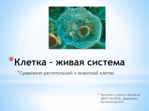 Клетка - живая система.