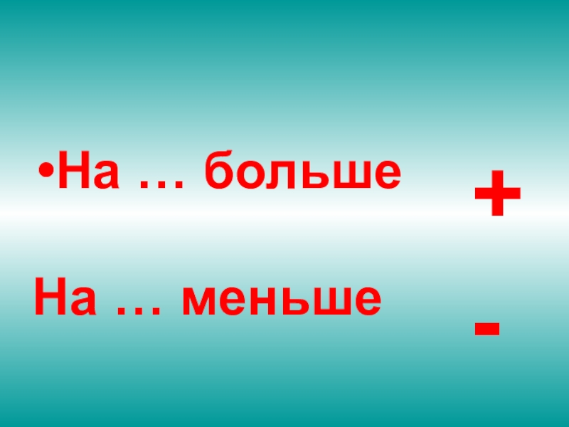 Увеличить на 1 уменьшить на 1 презентация 1 класс