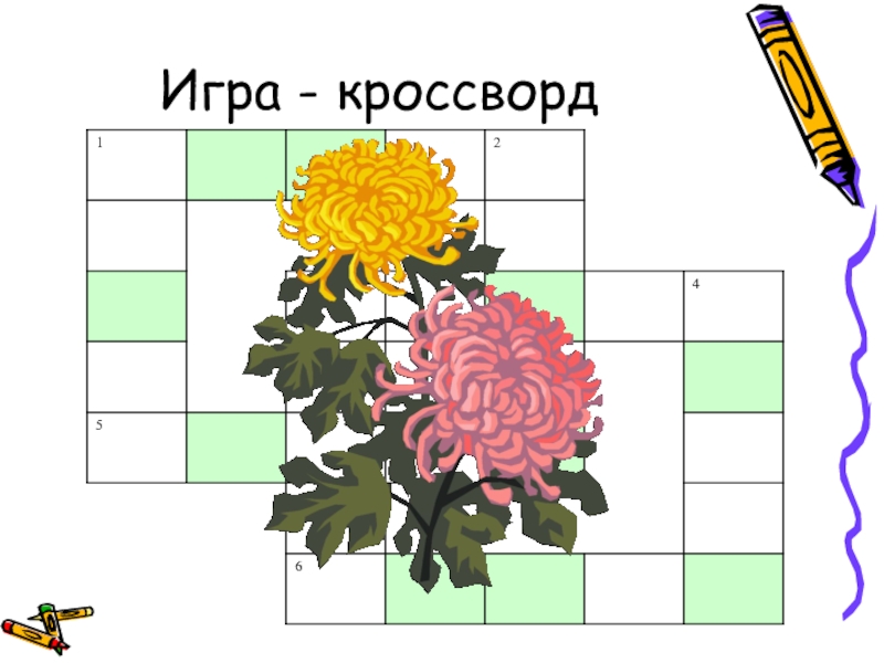 Вставка изображения в презентацию кроссворд