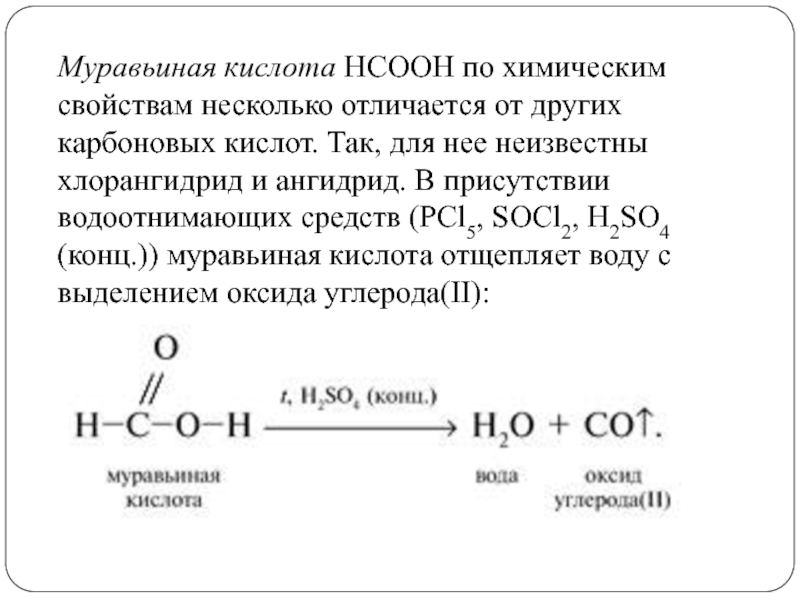 Муравьиная кислота и медь реакция. Химические свойства карбоновых кислот муравьиная кислота. Карбоновая кислота pcl5. Муравьиная кислота и pcl5. Муравьиная кислота формула химическая свойства.