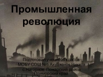 Презентация по Всеобщей истории Промышленная революция Ахудзанов Никита 10 кл