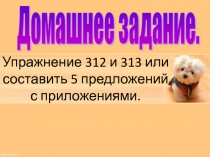 Обособленные приложения. Выделительные знаки препинания при них.
