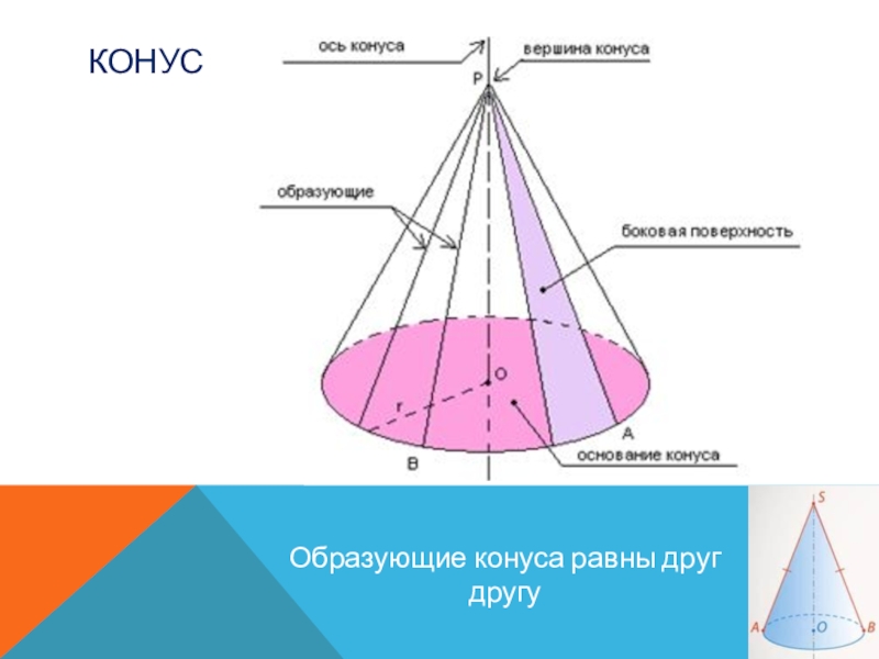 Конус геометрия 11 класс. Образующие конуса. Свойства конуса. Образующая конуса конуса. Основные характеристики конуса.