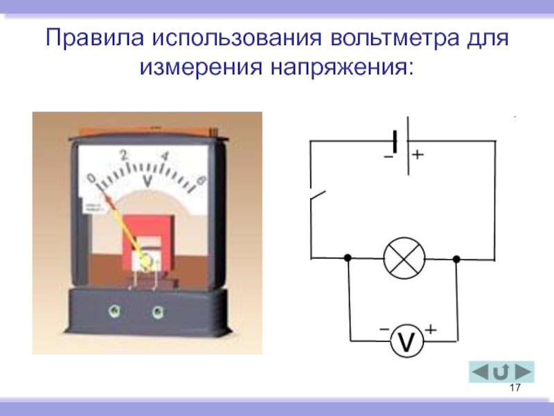 Электрическое напряжение схема