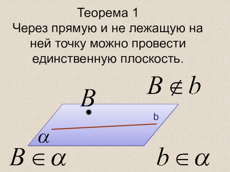 Единственную плоскость можно провести