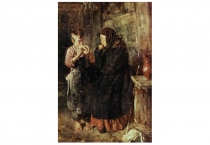 Презентация к уроку по русскому языку Работа по картине В.Е.Маковского Свидание 8 класс