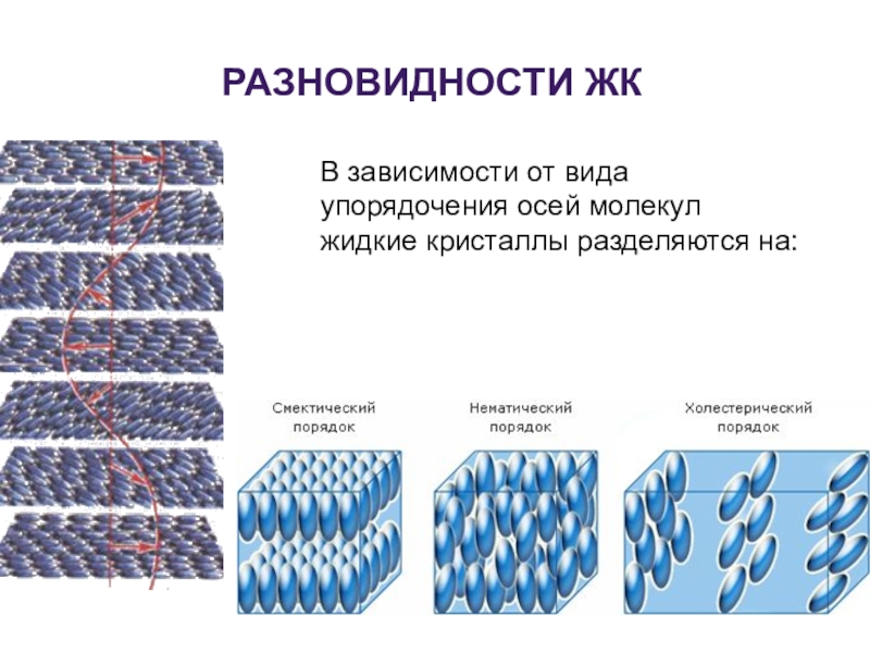 Жидкие кристаллы презентация по физике