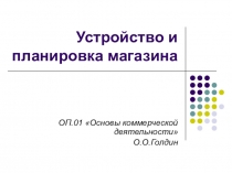 Презентация по дисциплине Коммерческая деятельность: Тема Устройство и планировка торгового зала