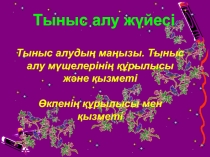 Адамның тыныс алу жүйесі