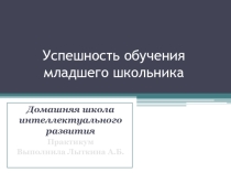 Успешность обучения младшего школьника (1-4 класс)
