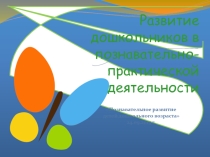 Презентация Развитие дошкольников в познавательно-практической деятельности