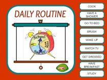 Игра-презентация для 4 класса на тему Daily routine
