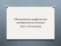 Презентация к уроку по черчению на тему Обозначения графические материалов в сечениях