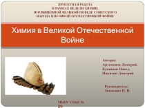 Презентация к проекту Химия и Великая Победа (к 70 - летию победы советского народа в Великой Отечественной войне)