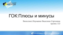 Гок:плюсы и минусы