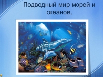 Презентация Подводный мир морей и океанов