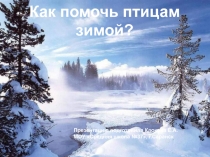 Презентация по окружающему миру на тему Как помочь птицам зимой?(1 класс)