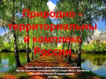 Презентация по географии на тему Природные комплексы России (8 класс)