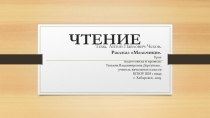 Презентация по литературному чтению на тему А.П. Чехов Рассказ Мальчики (4 класс)