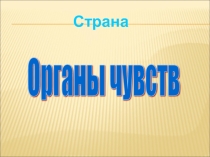 Презентация к занятию : Органы чувств, их значение и гигиена.