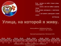 История моей улицы