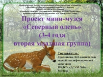 Проект мини-музея Северный олень (3-4 года вторая младшая группа)