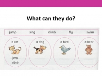 Презентация для урока английского языка “What can they do?” (2 класс)