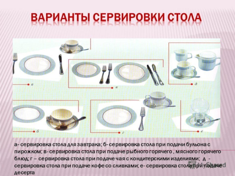 Сервировка, оформление, подача сложных горячих блюд из мяса