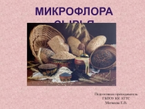 Презентация Микрофлора сырья