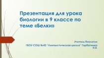 Презентация для 9 класса