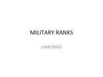 Презентация по английскому языку Военные ранги