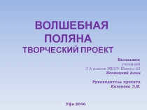Презентация Проектная работа по литературному чтению