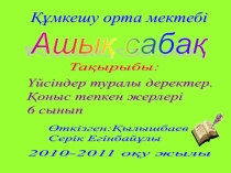 Үйсіндер туралы деректер. Қоныс тепкен жерлері 6 сынып