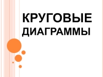 Презентация к уроку математики в 6 классе Круговые диаграммы