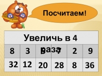 Тренажёр по математике Табличное умножение и деление